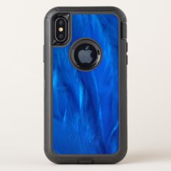 Sky Blue Feathers and Down OtterBox Defender iPhone X Case