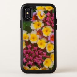 Small Yellow Tropical Flowers With Pink Buds OtterBox Symmetry iPhone X Case