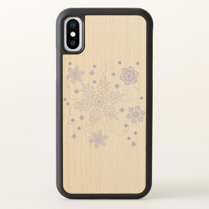 Snowflakes iPhone X Case