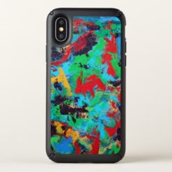Splash-Hand Painted Abstract Brushstrokes Speck iPhone X Case