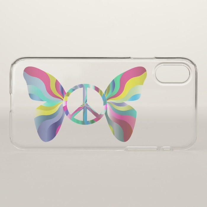 Spreading Peace Apple iPhone X Clear Case