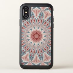 Striking Modern Kaleidoscope Mandala Fractal Art Speck iPhone X Case