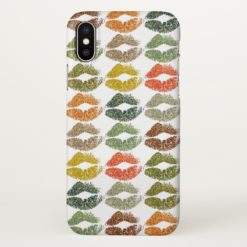 Stylish Colorful Lips iPhone X Case