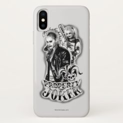 Suicide Squad | Joker & Harley Airbrush Tattoo iPhone X Case
