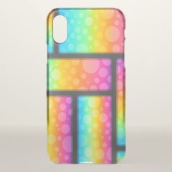 Super Colorful Bubbles iPhone X Case