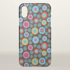Super Colorful Flower Pattern iPhone X Case