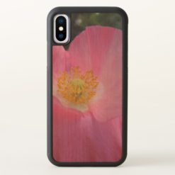 Sweet Pink Poppy Heart iPhone X Case