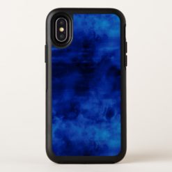 Swirling Watercolor Blues OtterBox Symmetry iPhone X Case