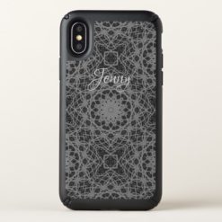 Tech Grey Atomic Mandala Speck iPhone X Case
