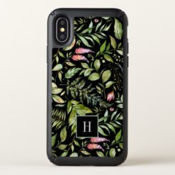 Terrarium Botanical Monogram Speck iPhone X Case