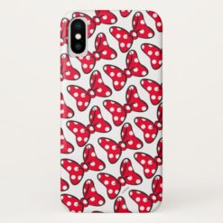 Trendy Minnie | Polka Dot Bow Pattern iPhone X Case