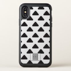 Trendy Modern Aztec Pyramids & Initial Letters Speck iPhone X Case