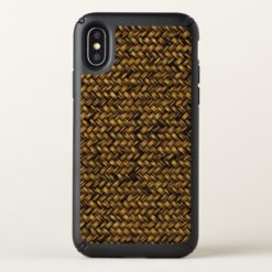 Twill Natural Fiber Pattern Speck iPhone X Case