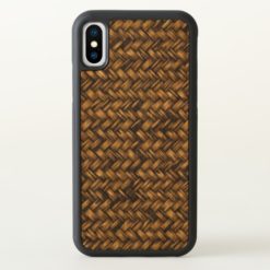 Twill Natural Fiber Pattern iPhone X Case