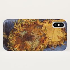 Two Cut Sunflowers by Vincent van Gogh iPhone X Case