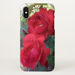 Two Red Roses In The Park iPhone X Case