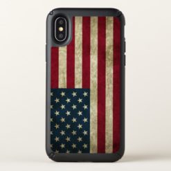 USA Flag Grunge Speck iPhone X Case