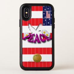 USA abstract OtterBox Symmetry iPhone X Case