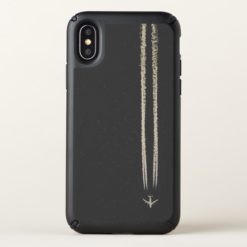 Up in the Sky/High Altitude Airplane Contrail Speck iPhone X Case