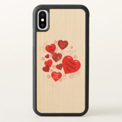 Valentine Hearts iPhone X Case