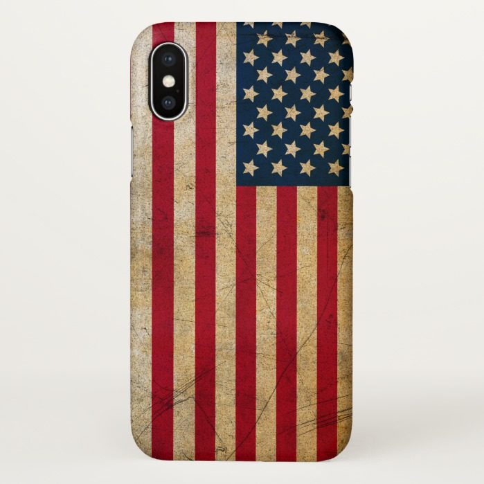 Vintage American Flag iPhone X Case