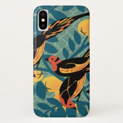 Vintage Bird Pattern Caseate Iphone Case