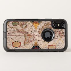 Vintage Map of the Known World Circa 1600 OtterBox Commuter iPhone X Case
