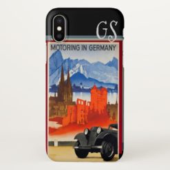Vintage Motoring through Germany iPhone X Case