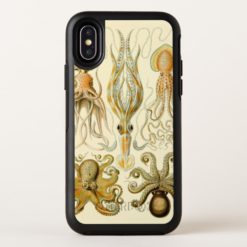 Vintage Octopus Squid Gamochonia by Ernst Haeckel OtterBox Symmetry iPhone X Case