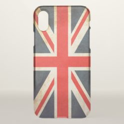 Vintage Union Jack British Flag iPhone X Case