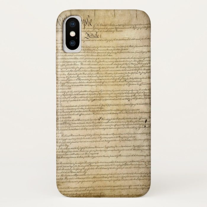 Vintage United States Constitution iPhone X Case
