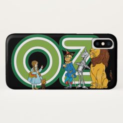 Vintage Wizard of Oz Characters and Text Letters iPhone X Case