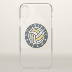 Volleyball Team. Custom Player  Name. iPhone X Case