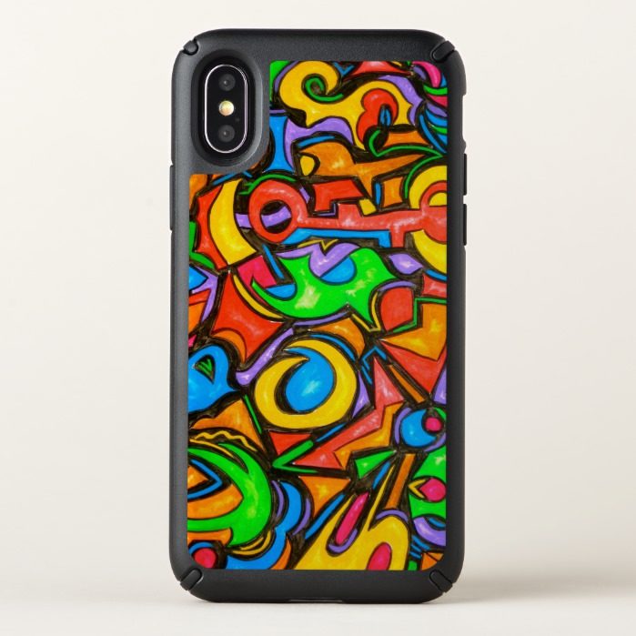 Where Did You Hide The Candy?-Abstract Art Speck iPhone X Case