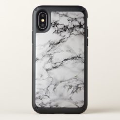 White And Black Marble Stone Speck iPhone X Case