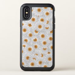White Chamomile Flower Pattern Speck iPhone X Case