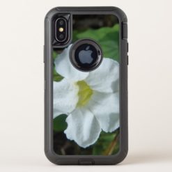 White Tropical Flower Found on Fiji OtterBox Defender iPhone X Case