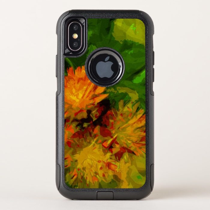 Wildflower Orange Hawkweed Blossoms Abstract OtterBox Commuter iPhone X Case