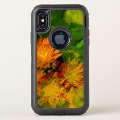 Wildflower Orange Hawkweed Blossoms Abstract OtterBox Defender iPhone X Case
