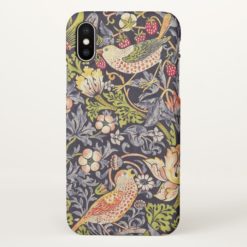 William Morris Strawberry Thief Floral Art Nouveau iPhone X Case