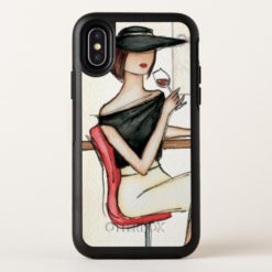 Woman and Wine Glass OtterBox Symmetry iPhone X Case