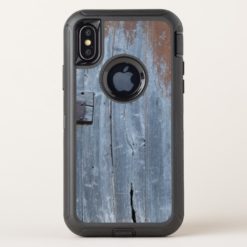 Worn and Rusty Wooden Door OtterBox Defender iPhone X Case