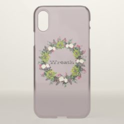 Wreath "Fab Cab" Apple iPhone X Clearly Deflector iPhone X Case