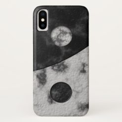 Yin Yang Marble Print iPhone X Case