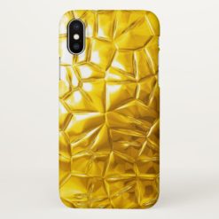 gold yellow textures iPhone x Case