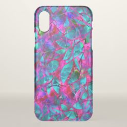 iPhone X Clearly CaseFloral Stained Glass?