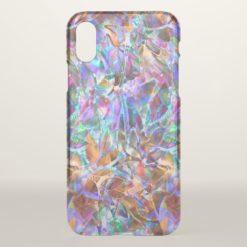 iPhone X Clearly CaseFloral Stained Glass?