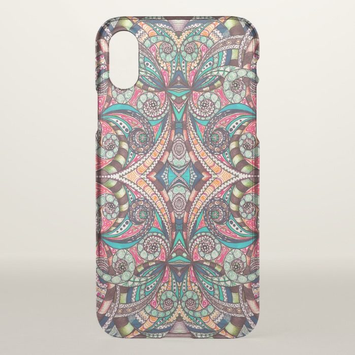 iPhone X Clearly Caserawing Floral?
