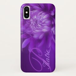 named chrysanthemum purple iphone Case