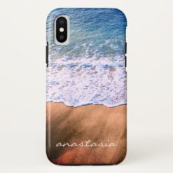 on the beach iPhone x Case